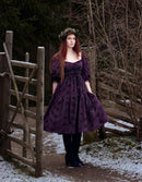 Robe 'Ebely' broderie anglaise manches 3/4 noire
