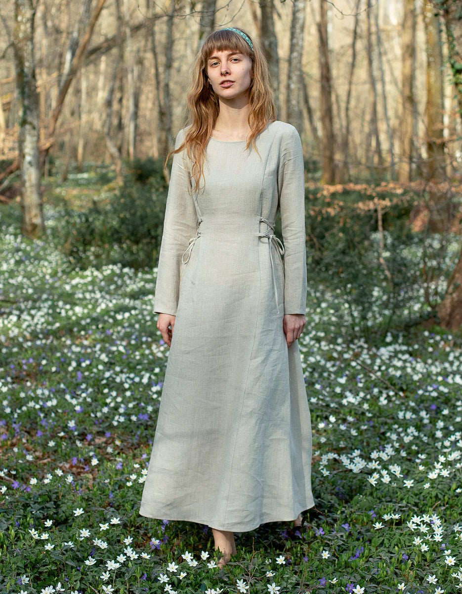chinese dress ladies Jluxlabel | Natural Journey Linen Maxi Dress | Size Xs main image 1