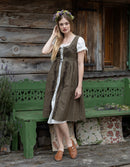 Sur-robe 'Gisela' sarrasin brodée