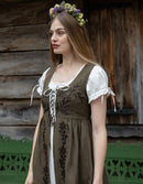 Sur-robe 'Gisela' sarrasin brodée