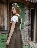 Sur-robe 'Gisela' sarrasin brodée