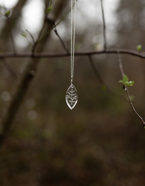 Collier 'Glacier Cristal' en cristal de roche taillé et argent 925