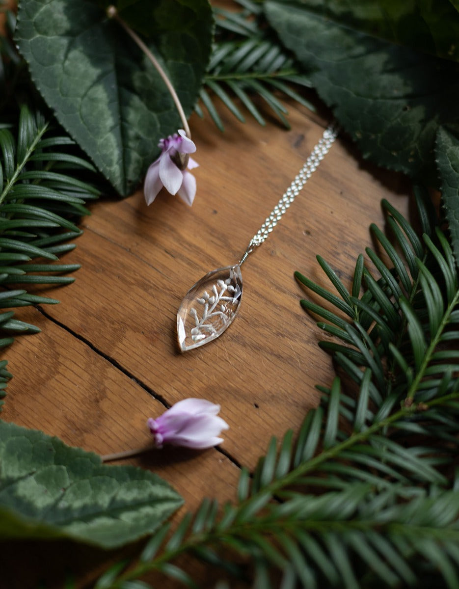 Collier 'Glacier Cristal' en cristal de roche taillé et argent 925