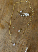 'Herkimer Diamond' and goldfill necklace