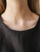 Collier 'Herkimer Diamond' argent