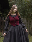 "Ilya" sleeveless knitted vest in pure wool burgundy
