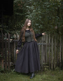 "Ilya" sleeveless knitted vest in pure wool moss