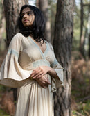 Robe longue 'Kaarina' couleur céramique