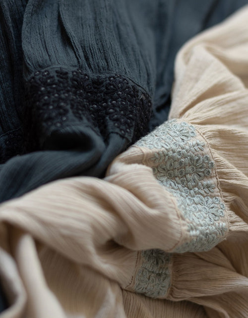 Robe longue 'Kaarina' couleur céramique