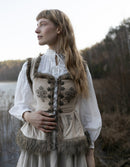 PREORDER "Lavinia" embroidered velvet bodice ceramic