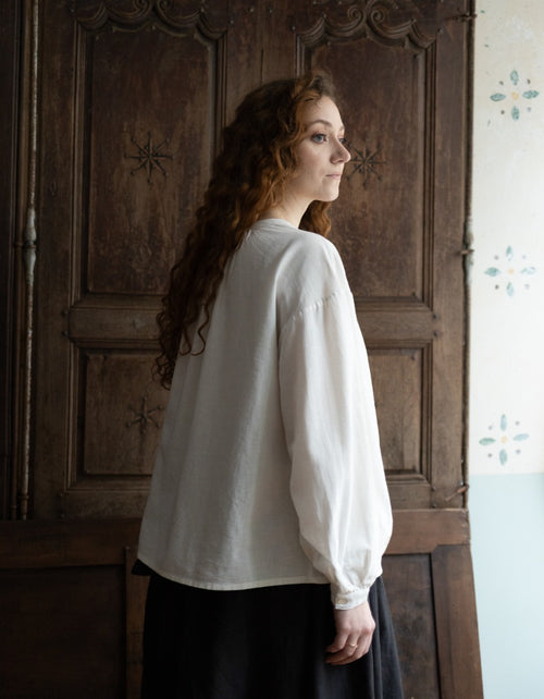 Blouse "Mara" blanc cassé naturel