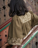 Robe 'Mila' brodée sarrasin