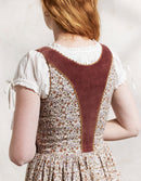 Robe 'Millicent' imprimé fleuri et velours crème