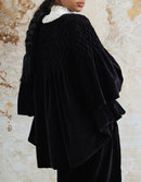 Veste 'Minna' noire en velours de coton