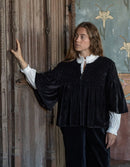 Veste 'Minna' noire en velours de coton