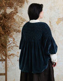 "Minna" velvet jacket forest green