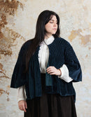 Veste 'Minna' noire en velours de coton