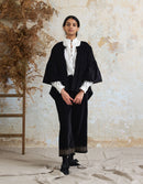 Veste 'Minna' noire en velours de coton