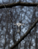 'Mira stilla' necklace in silver and peridot