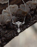 'Mira stilla' necklace in silver and peridot