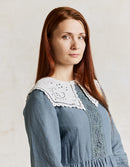 Blouse 'Alanis' en coton blanc broderies anglaises