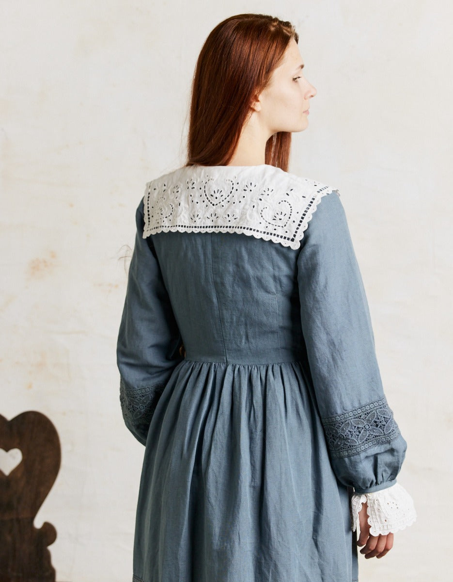 Blouse 'Alanis' en coton blanc broderies anglaises