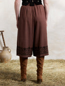"Mivilud" embroidered culottes rosewood
