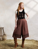 "Mivilud" embroidered culottes rosewood