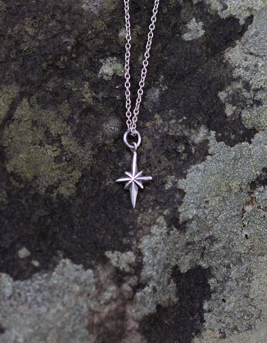 'Northern Star' sterling silver pendant necklace