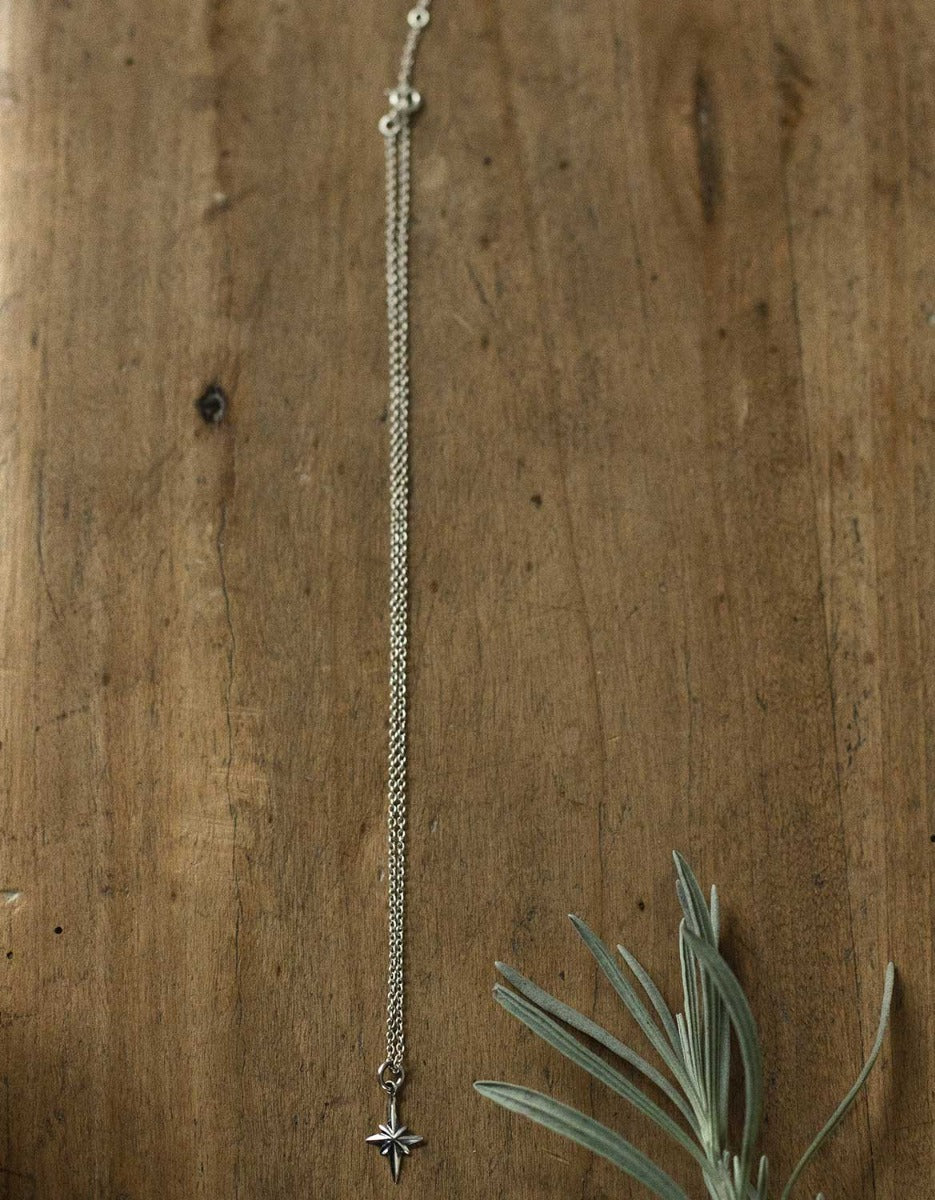 'Northern Star' sterling silver pendant necklace