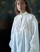 Blouse "Pia" en voile de coton blanc