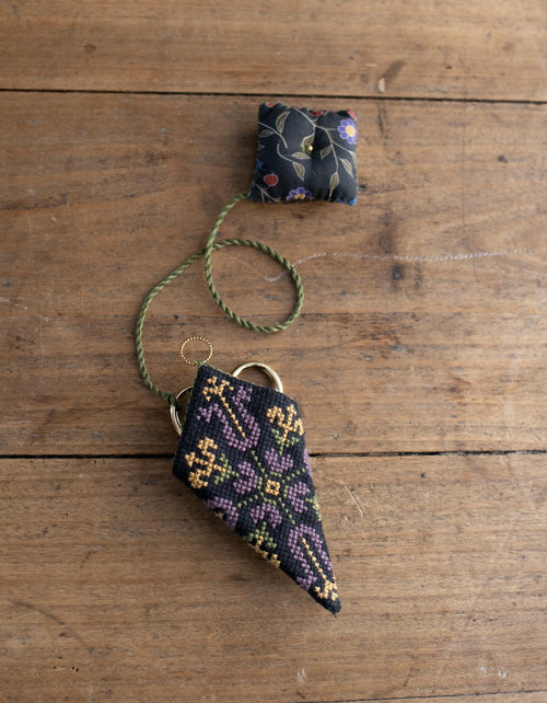 DIY kit 'The Embroiderer's Companion with Stork Scissors' - Millicent black