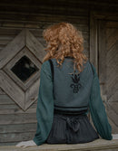"Tanya" charbon and velvet vest