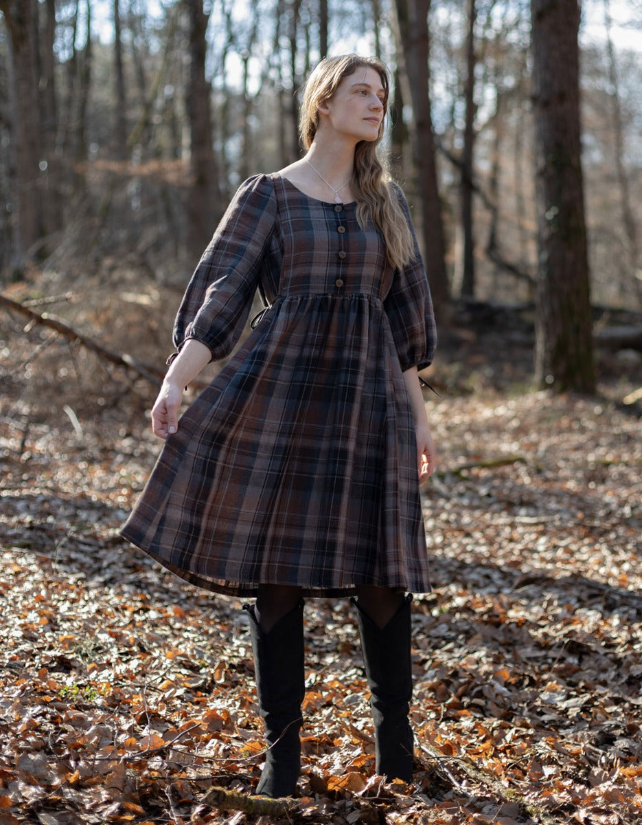 brown dress autumn Autumn Ease Maxi Dress, Brown Medium