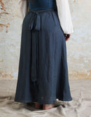 “Vineta” linen maxi skirt skandi blue