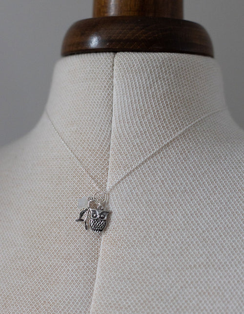 Collier 'Winter' en argent 925 et pierre de Lune