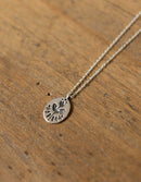 'Zina' folk sparrow necklace in sterling silver
