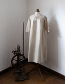 "Zlata" linen dress with tile embroideries